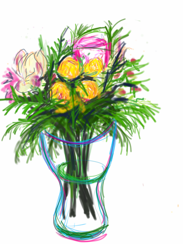 Thebouquet ipad drawing
